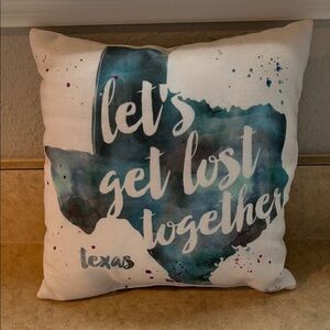 Decorative Pillow with Texas Design
